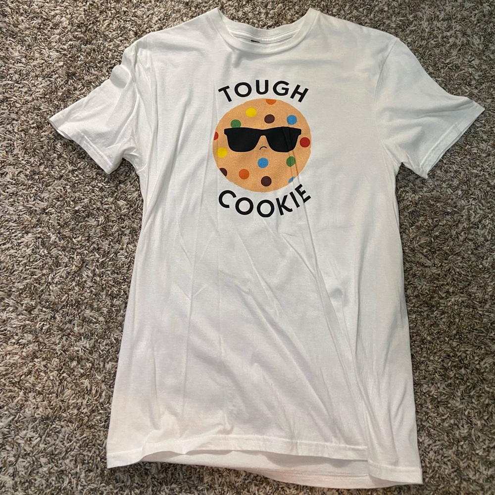 'Tough Cookie' Graphic Tee - White